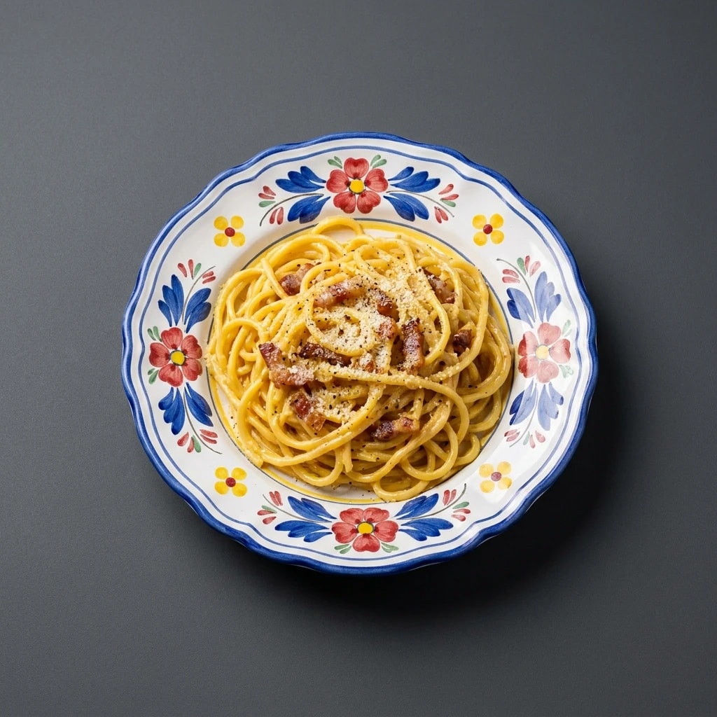 Tonnarello fatto in casa alla carbonara